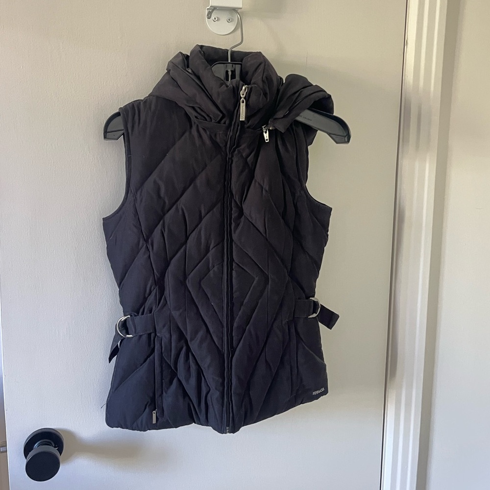 Black Quilted down-fill Puffer Vest